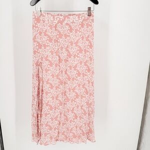 Petal and Pup coral/white maxi skirt
